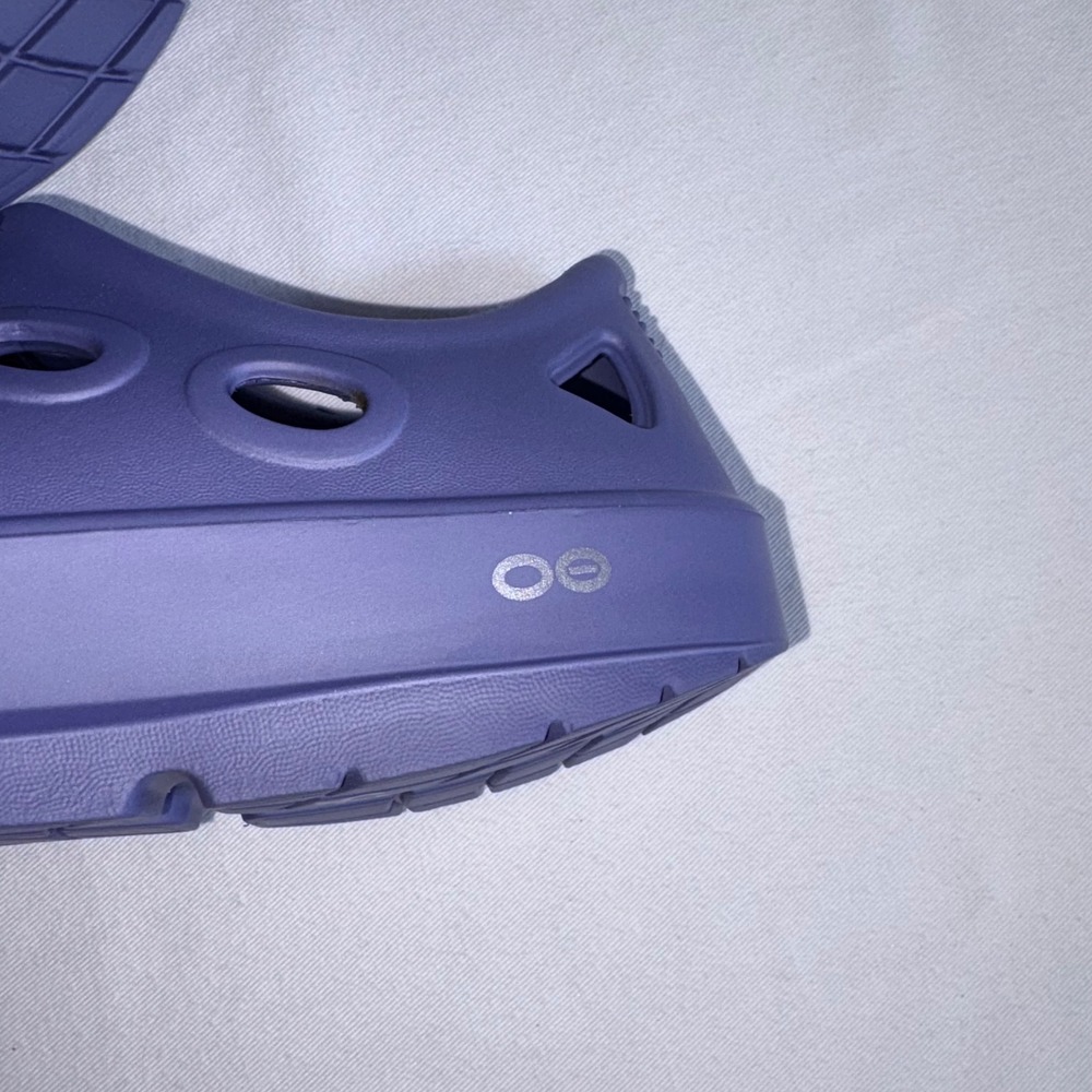 OOFOS OOCANDOO Sandals 10 Water Drop New Purple Recovery Comfort Strap Shoes - Picture 4 of 9